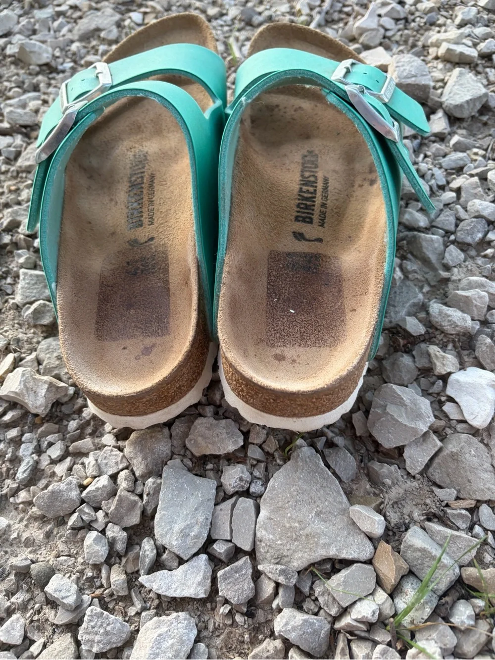 Birkenstock Womens Arizona Two-Strap Sandals - Teal - size 41